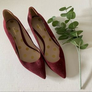 BODEN Women’s 39 Burgundy Red “Wave” Stilleto Pump Sandal